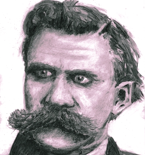 Portrait of Nietzsche © Athamos Stradis 2012